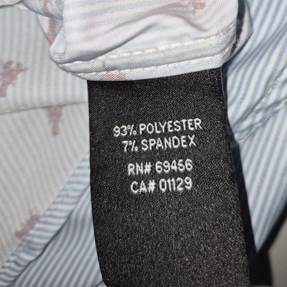 LAUREN Ralph Lauren, Lobster Stripe Dress Shirt, Big Kids Size 18, EUC - Picture 7 of 11